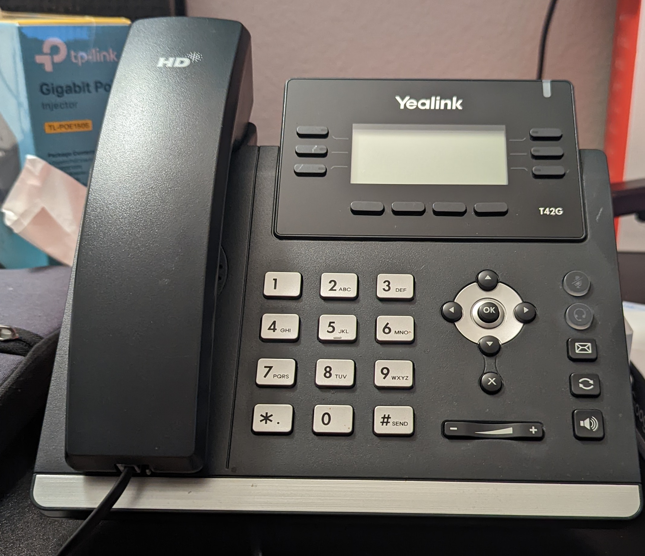 Picture of a Voice Over IP Phone.